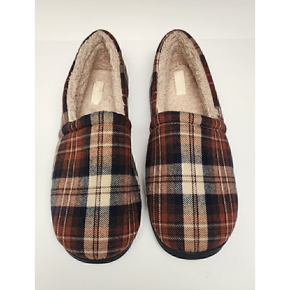 Royal Class MEN'S MEMORY FOAM SLIPPERS GREEN BLACK Size 13